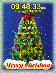 Desktop Clock Christmas Edition screenshot